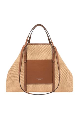 Borsa in paglia intrecciata colore naturale GIANNI CHIARINI | 10356-NATURE
